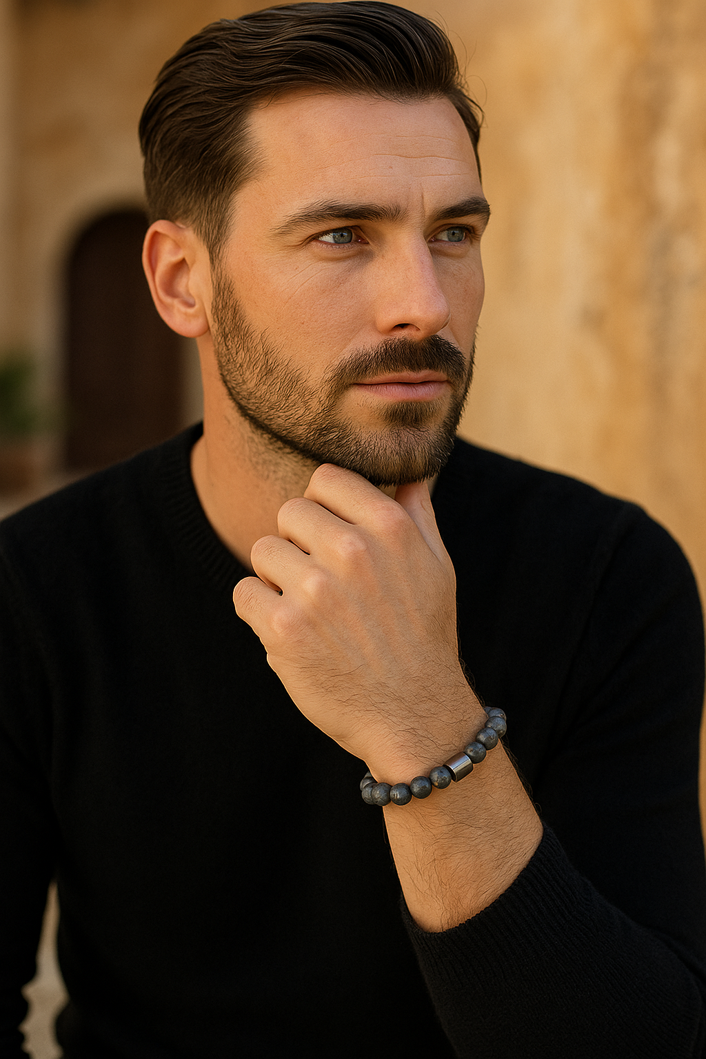 Bracelet en Labradorite & Hématite Magnétique