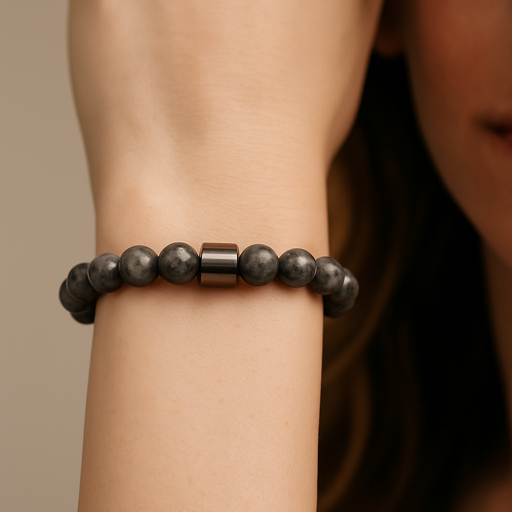 Bracelet en Labradorite & Hématite Magnétique
