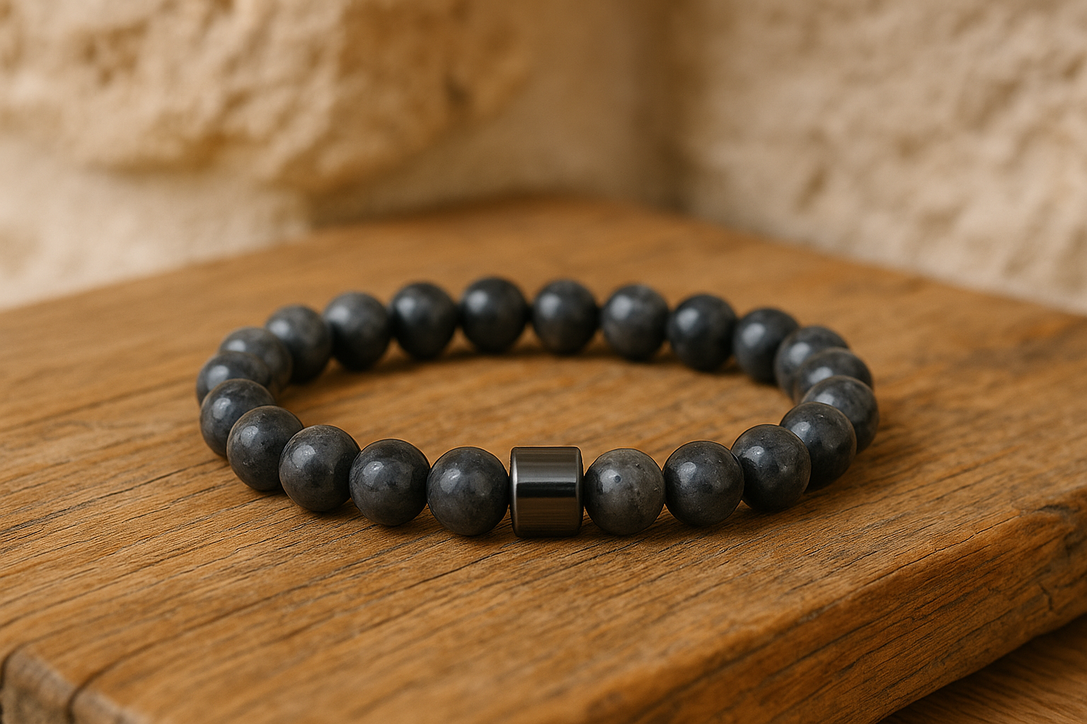 Bracelet en Labradorite & Hématite Magnétique