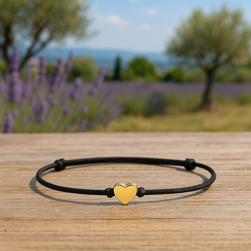 Bracelet Cœur Doré (plusieurs couleurs)