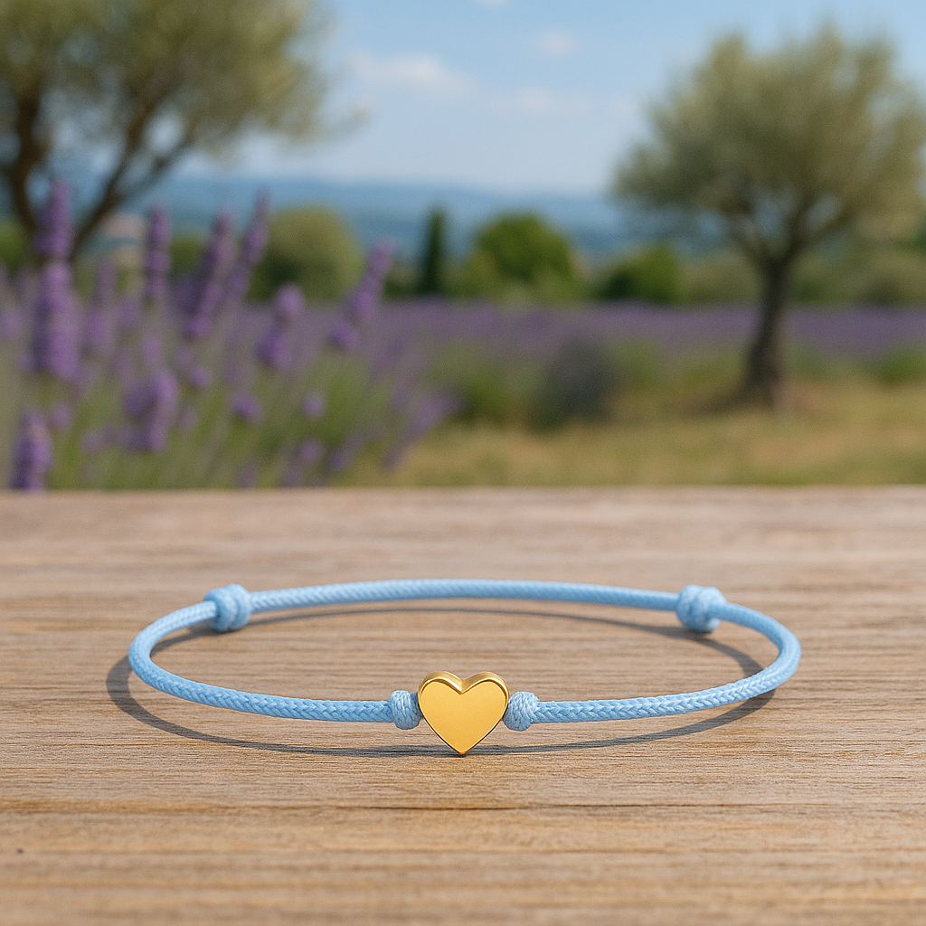 Bracelet Cœur Doré (plusieurs couleurs)